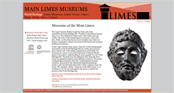 Desktop Screenshot of museen-mainlimes.de